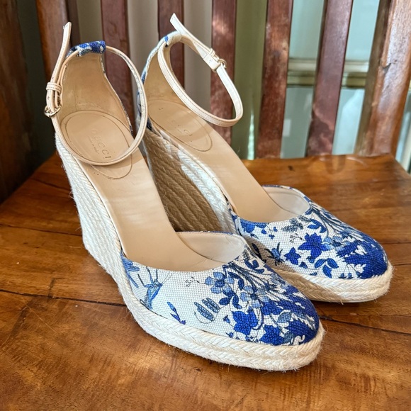 Gucci Cruise 2007 Runway Flora Espadrille Wedges – 7.5 - Picture 7 of 16